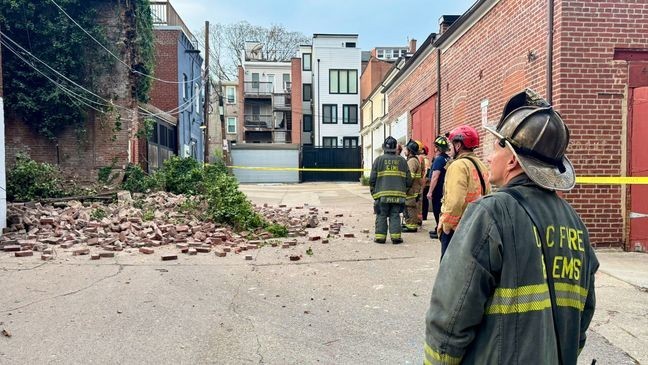 No injuries reported after building collapses into alleyway in Northwest: DC Fire & EMS