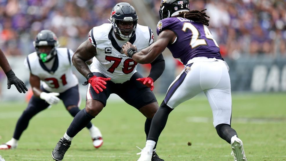 Image for story: Washington Commanders officially introduce new left tackle Laremy Tunsil