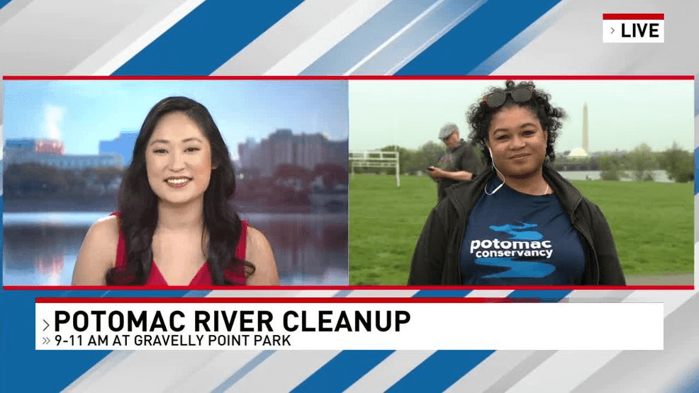 Image for story: 7News Speaks one-on-one with volunteers cleaning up the Potomac River for Earth Day