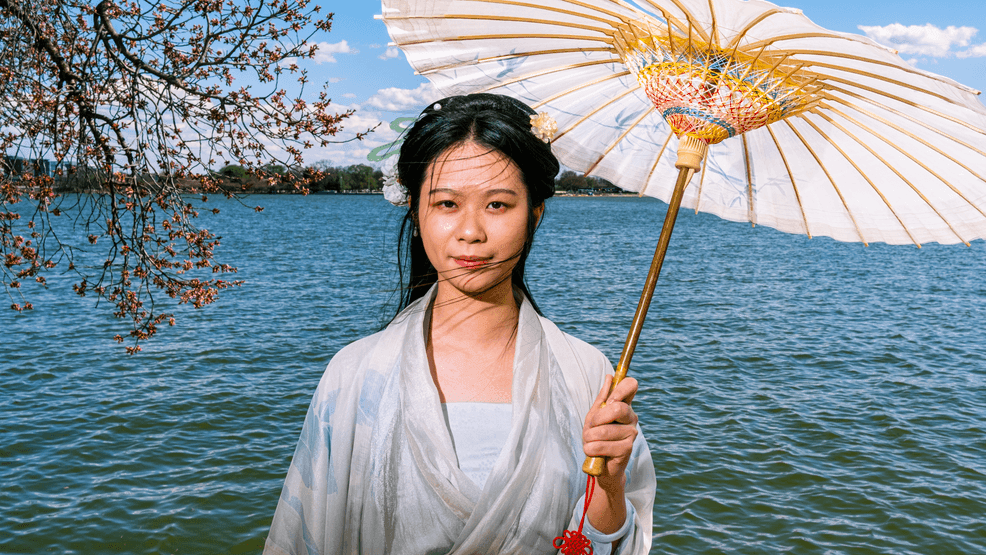 Image for story: PHOTOS: Visitors enjoy cherry blossoms as they near peak bloom at Tidal Basin
