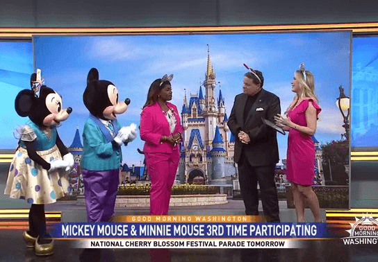 Image for story: Mickey Mouse and Minnie Mouse bring charm to DC's National Cherry Blossom Festival Parade