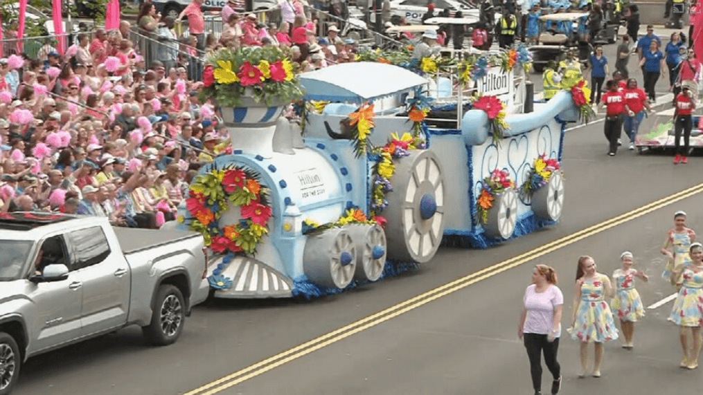 7News hosted the National Cherry Blossom Festival Parade Saturday, April 9, 2023. (7News)